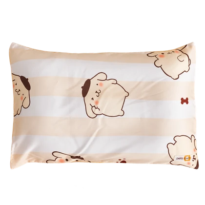 Gối nằm Tencel · Pom pom kẻ