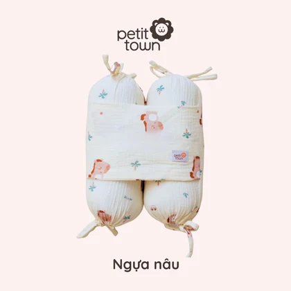 Gối chặn sơ sinh · Ngựa nâu